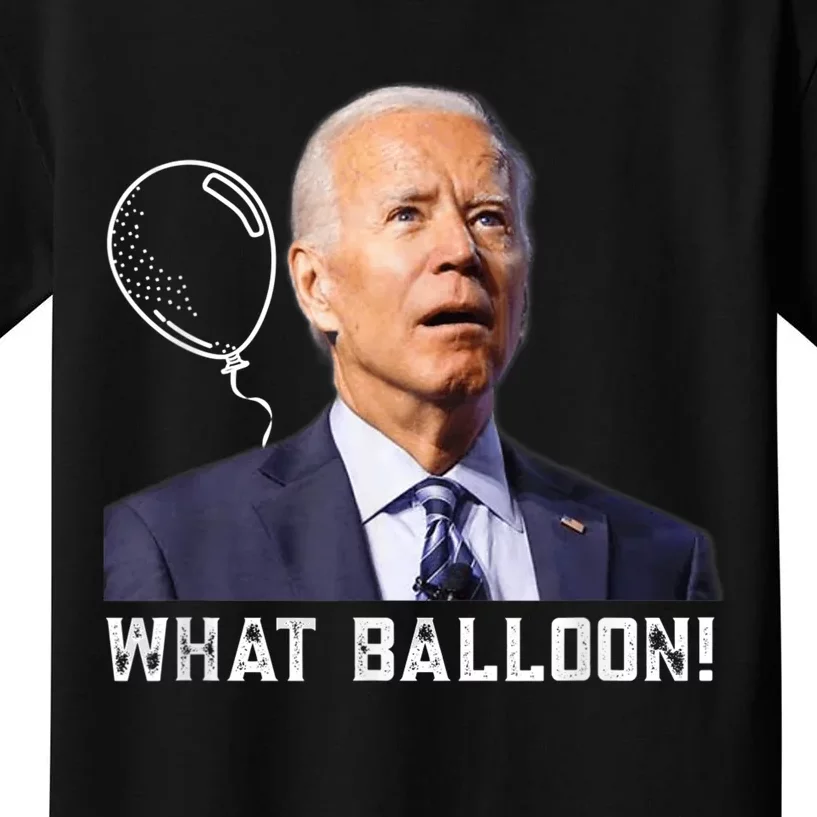 Chinese Spy Balloon Funny Surveillance Joe Biden Kids T-Shirt