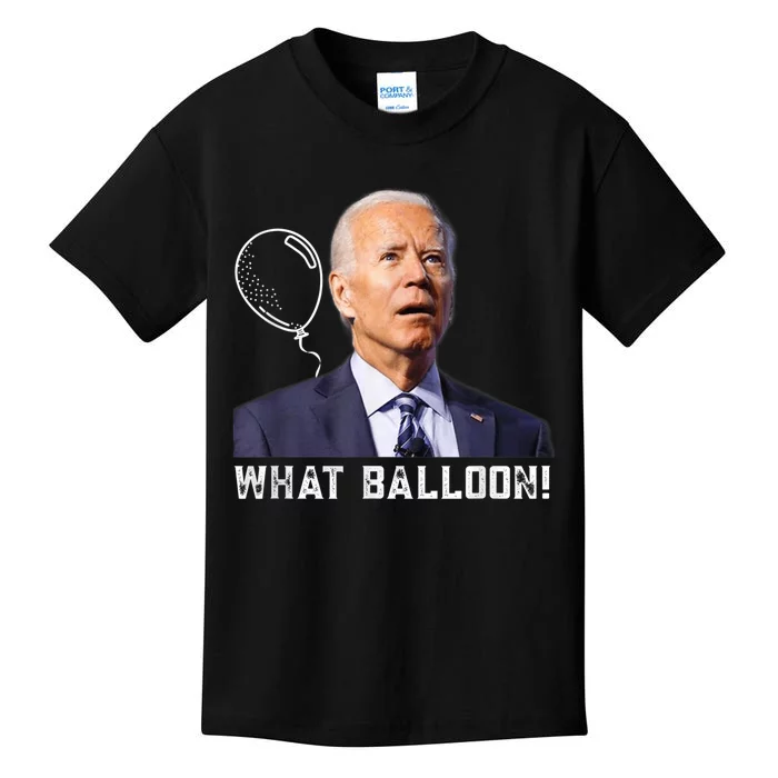 Chinese Spy Balloon Funny Surveillance Joe Biden Kids T-Shirt