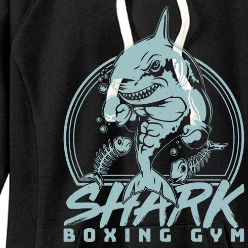 Cool Shark Boxing Gym Logo Women's Fleece Hoodie