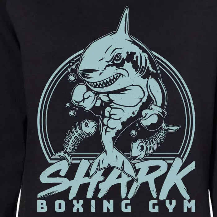 Cool Shark Boxing Gym Logo Womens California Wash Sweatshirt