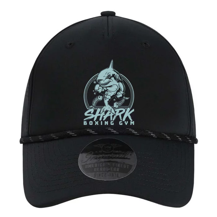 Cool Shark Boxing Gym Logo Performance The Dyno Cap