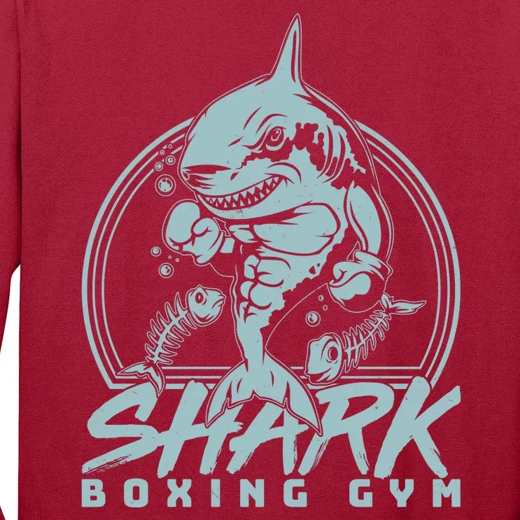 Cool Shark Boxing Gym Logo Long Sleeve Shirt