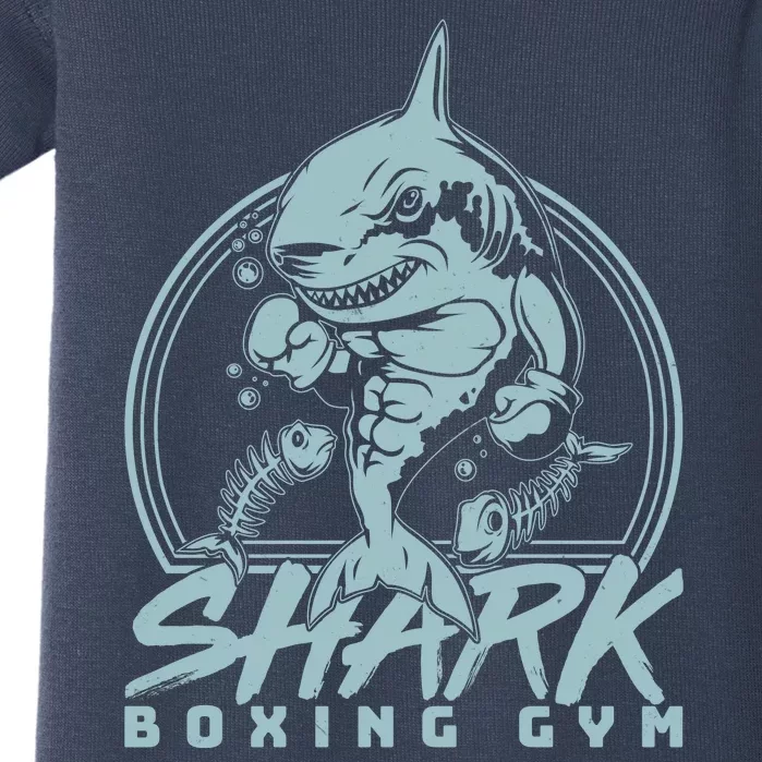 Cool Shark Boxing Gym Logo Baby Bodysuit