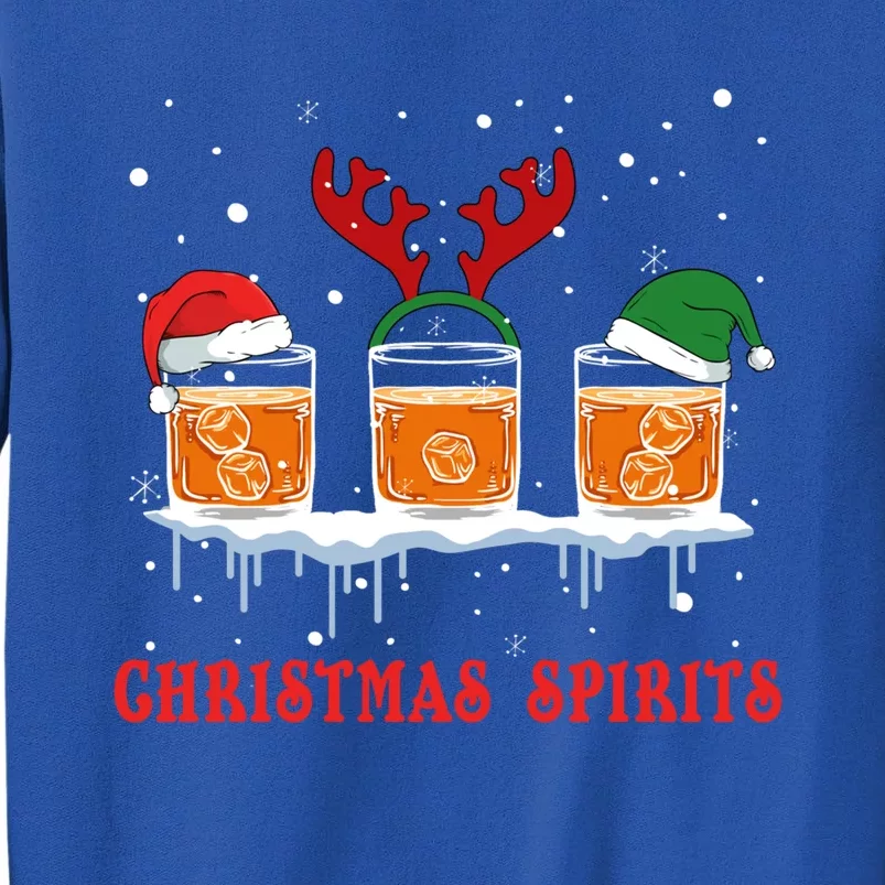 Christmas Spirits Bourbon Scotch Whiskey Cute Gift Sweatshirt