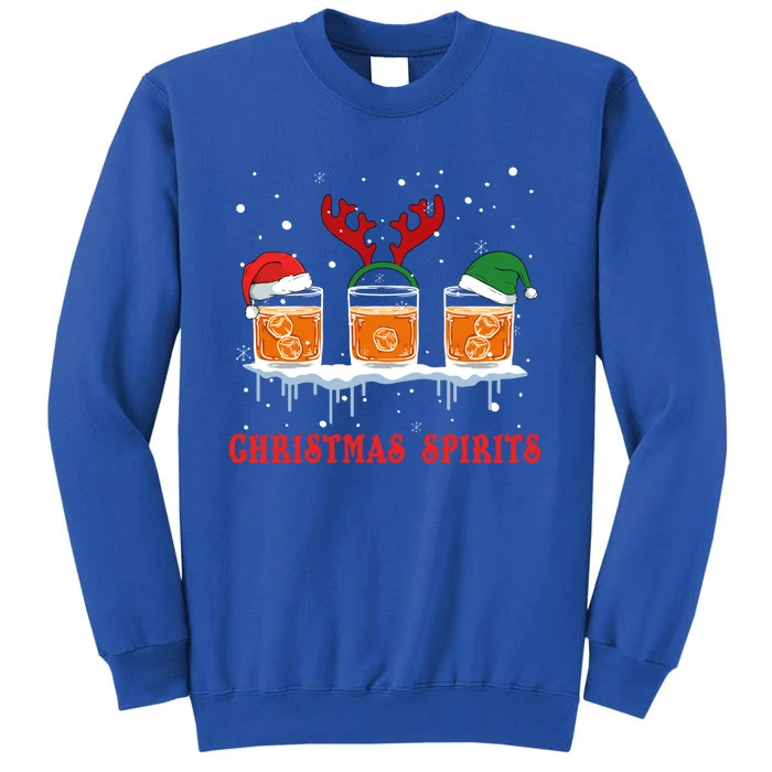 Christmas Spirits Bourbon Scotch Whiskey Cute Gift Sweatshirt