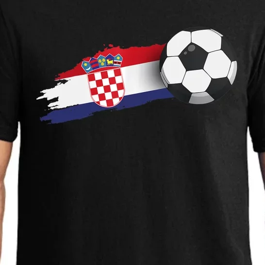 Croatia Soccer Ball Pajama Set