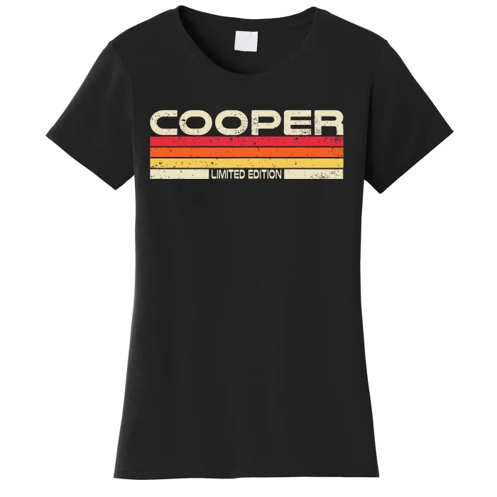 Cooper Surname Birthday Family Reunion 80s 90s Sunset Women's T-Shirt