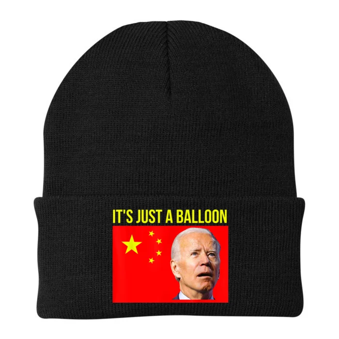 Chinese Spy Balloon Funny Surveillance Joe Biden Humor Knit Cap Winter Beanie