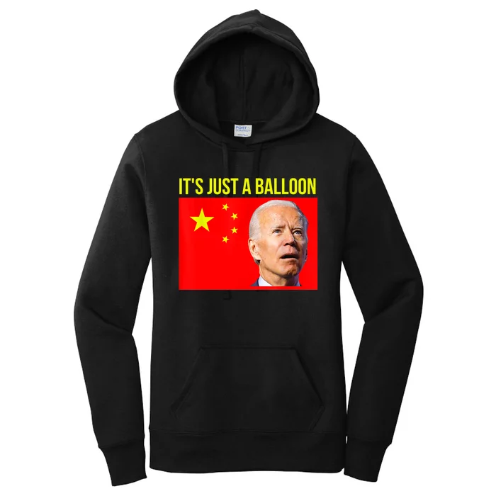 Chinese Spy Balloon Funny Surveillance Joe Biden Humor Women's Pullover Hoodie