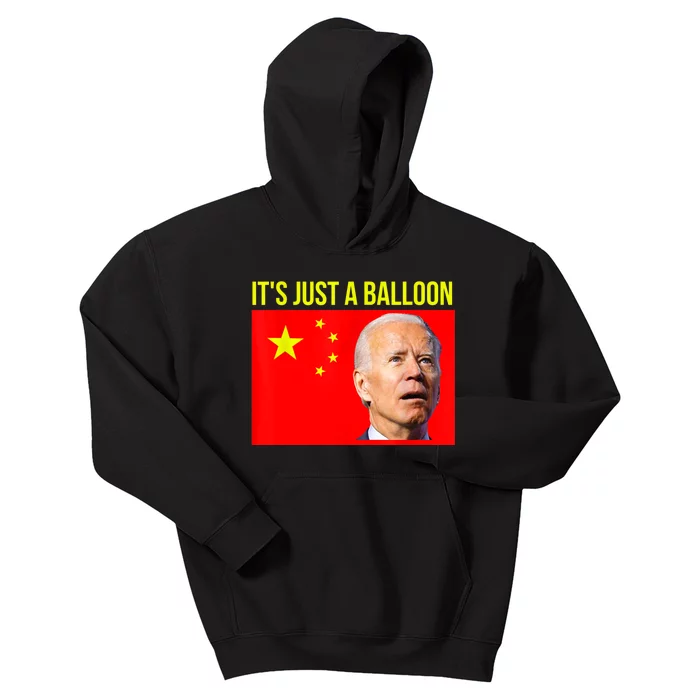 Chinese Spy Balloon Funny Surveillance Joe Biden Humor Kids Hoodie