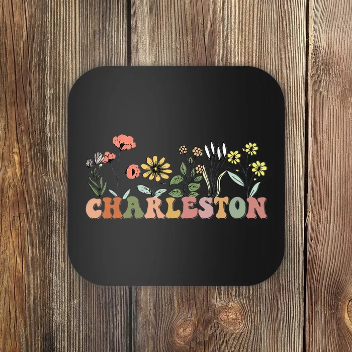 Charleston Sc Bachelorette Vintage 70s Wildflowers Coaster