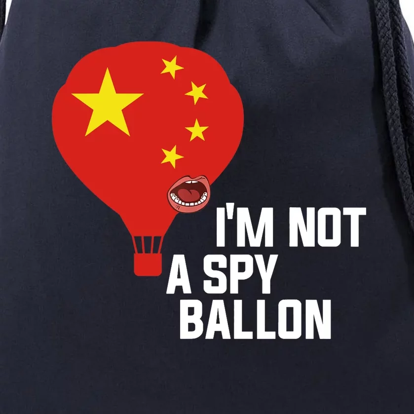 Chinese Surveillance Balloon I'm Not a Spy Ballon Usa Drawstring Bag