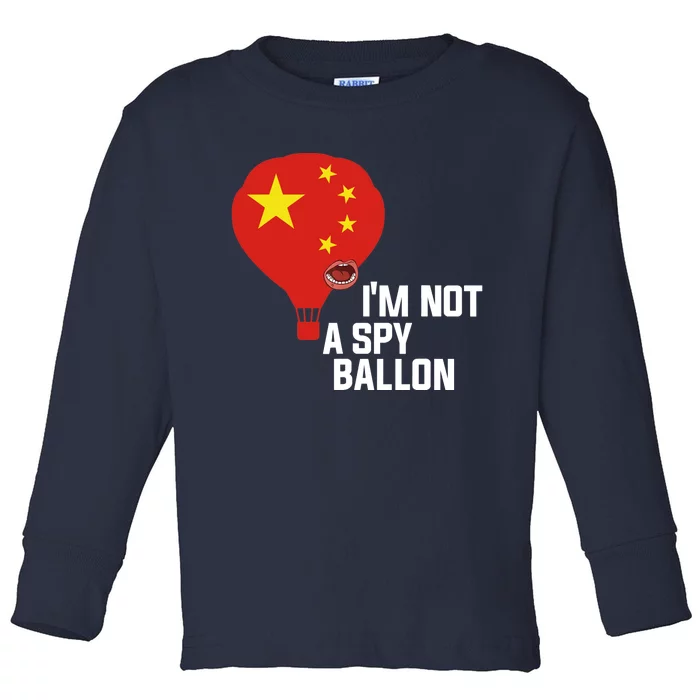 Chinese Surveillance Balloon I'm Not a Spy Ballon Usa Toddler Long Sleeve Shirt