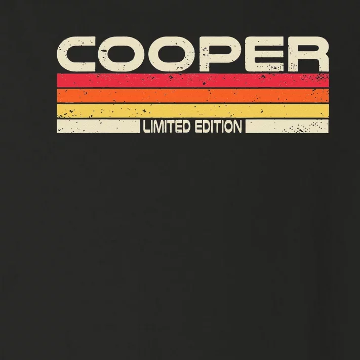 Cooper Surname Birthday Family Reunion 80s 90s Sunset Toddler Long Sleeve Shirt