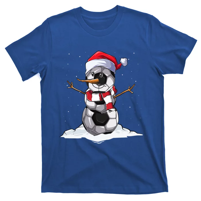 Christmas Soccer Ball Snow Cute Xmas For Boys Girls Gift T-Shirt