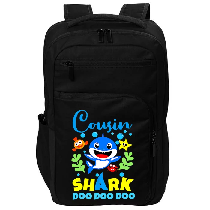 Cousin Shark Birthday Cousin Shark Family Mother's Day Impact Tech Backpack