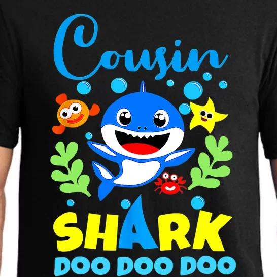 Cousin Shark Birthday Cousin Shark Family Mother's Day Pajama Set