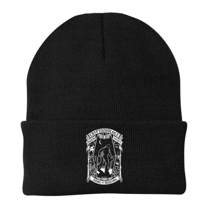 Cryptozoology Society Bigfoot Mothman Cryptid Loch Ness Knit Cap Winter Beanie