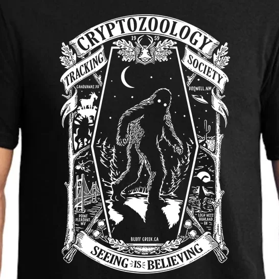 Cryptozoology Society Bigfoot Mothman Cryptid Loch Ness Pajama Set