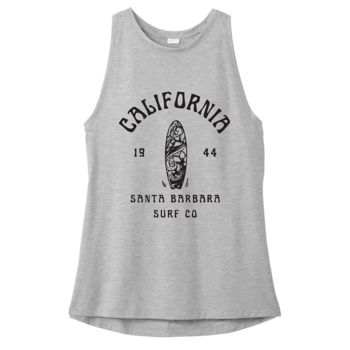 California Santa Barbara Surf Co Ladies Tri-Blend Wicking Tank