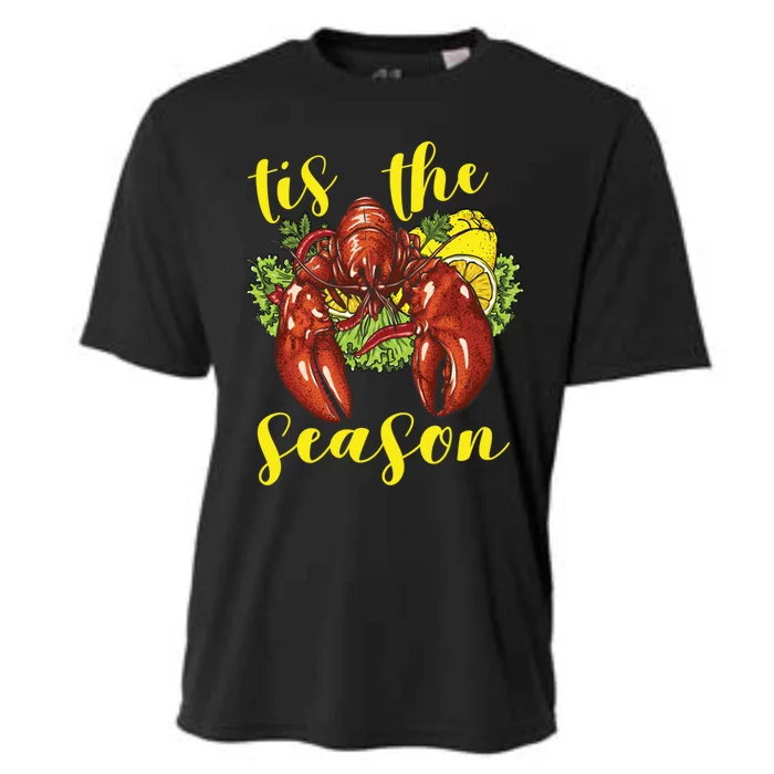 Crawfish Season Boil Crayfish Cooking Lobster Funny Gift Cooling Performance Crew T-Shirt