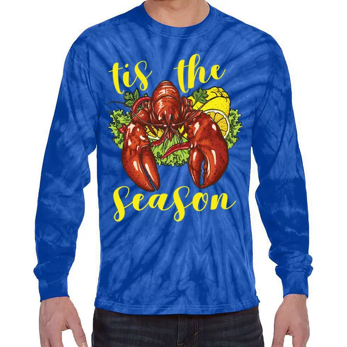 Crawfish Season Boil Crayfish Cooking Lobster Funny Gift Tie-Dye Long Sleeve Shirt