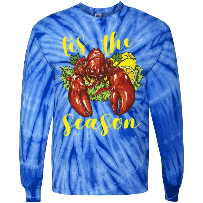 Crawfish Season Boil Crayfish Cooking Lobster Funny Gift Tie-Dye Long Sleeve Shirt