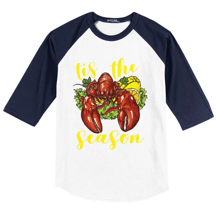 Crawfish Season Boil Crayfish Cooking Lobster Funny Gift Baseball Sleeve Shirt