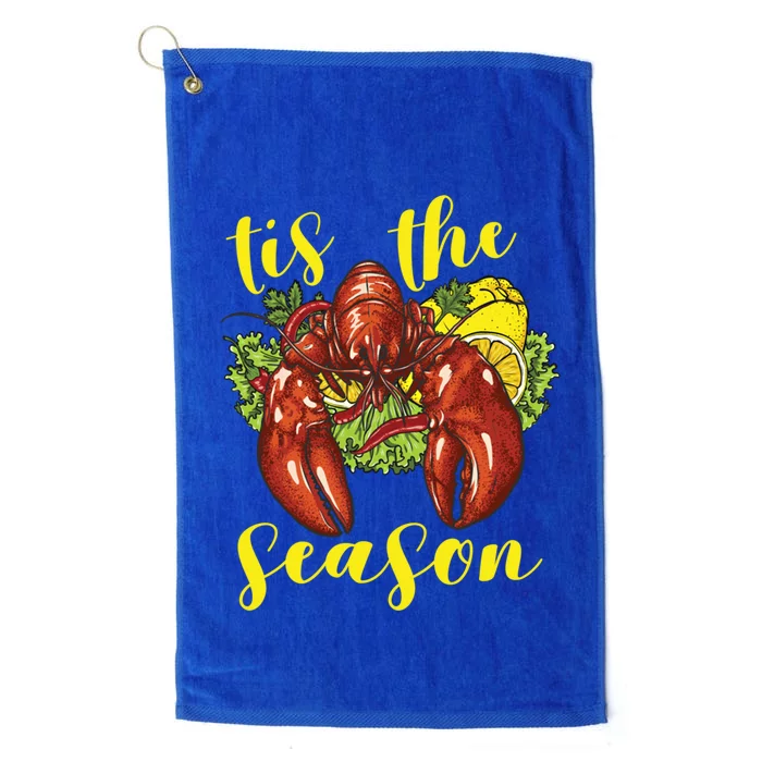 Crawfish Season Boil Crayfish Cooking Lobster Funny Gift Platinum Collection Golf Towel