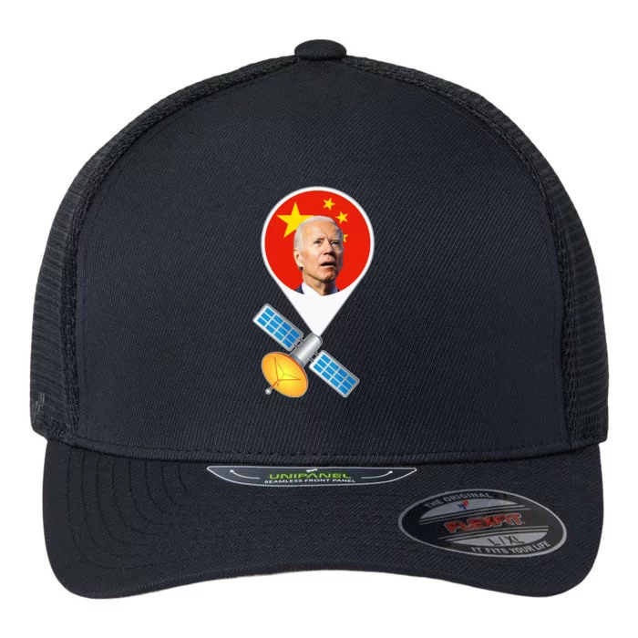 Chinese Satellite Balloon Joe Biden Flexfit Unipanel Trucker Cap