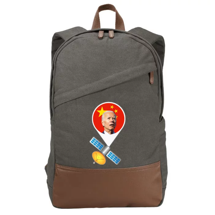 Chinese Satellite Balloon Joe Biden Cotton Canvas Backpack