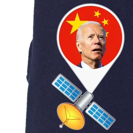 Chinese Satellite Balloon Joe Biden Doggie 3-End Fleece Hoodie