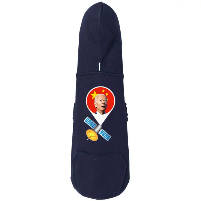 Chinese Satellite Balloon Joe Biden Doggie 3-End Fleece Hoodie