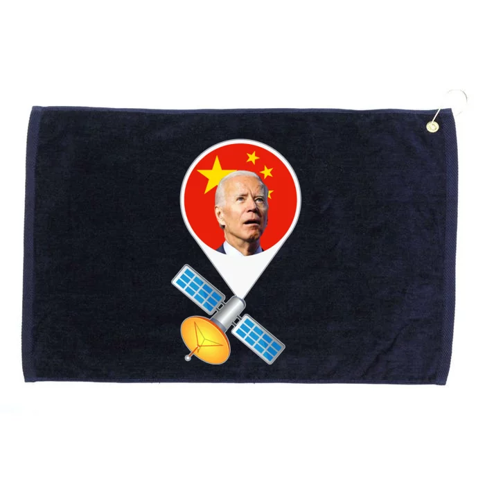 Chinese Satellite Balloon Joe Biden Grommeted Golf Towel