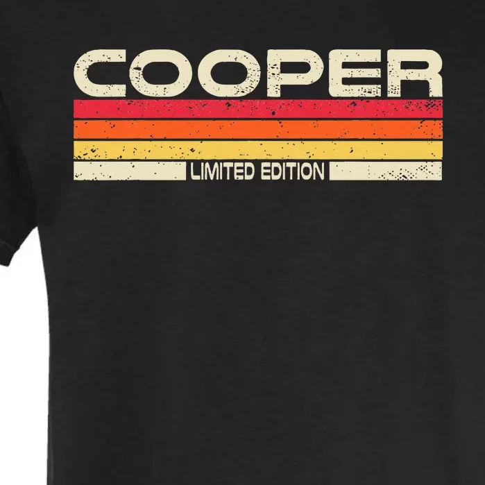 Cooper Surname Birthday Family Reunion 80s 90s Sunset Garment-Dyed Heavyweight T-Shirt