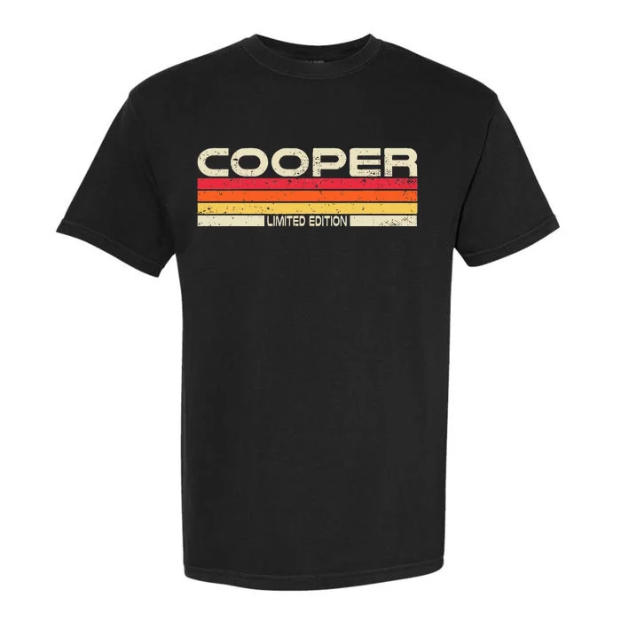 Cooper Surname Birthday Family Reunion 80s 90s Sunset Garment-Dyed Heavyweight T-Shirt