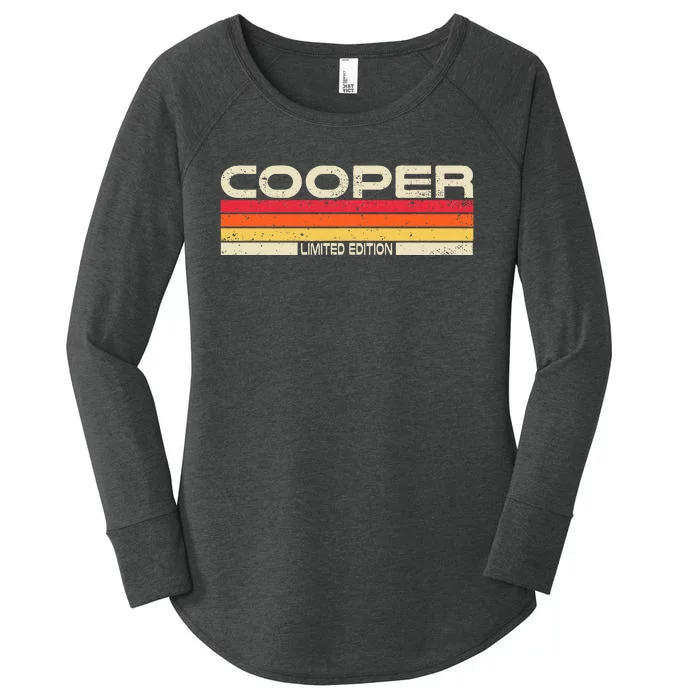 Cooper Surname Birthday Family Reunion 80s 90s Sunset Women's Perfect Tri Tunic Long Sleeve Shirt