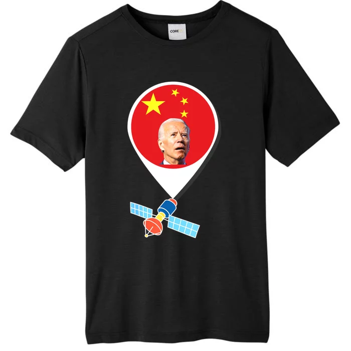 Chinese Spy Balloon Funny Surveillance Joe Biden China Flag ChromaSoft Performance T-Shirt