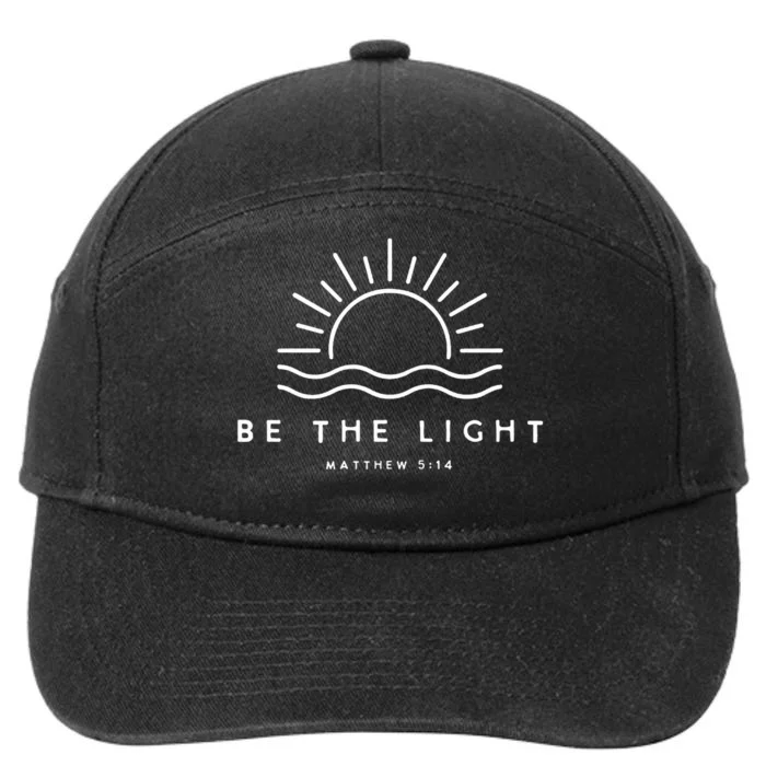 Christian Shirts Be The Light 7-Panel Snapback Hat