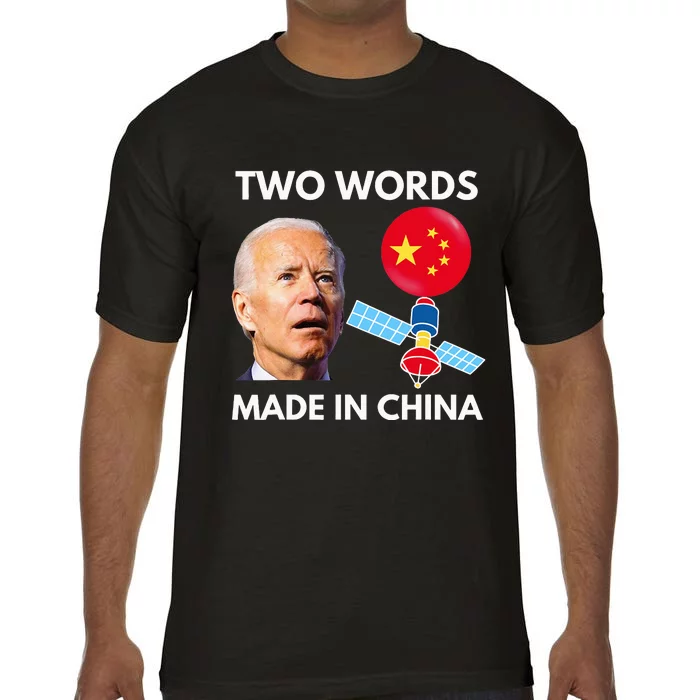 Chinese Spy Balloon Funny Surveillance Joe Biden China Flag Comfort Colors T-Shirt