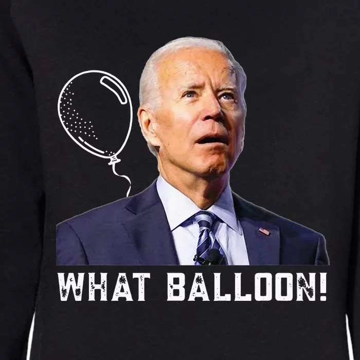 Chinese Spy Balloon Funny Surveillance Joe Biden Womens California Wash Sweatshirt