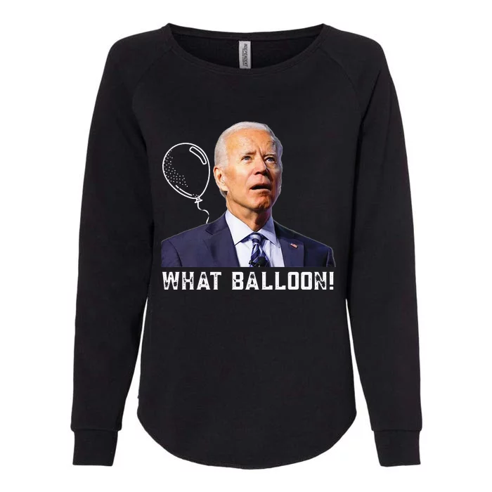 Chinese Spy Balloon Funny Surveillance Joe Biden Womens California Wash Sweatshirt