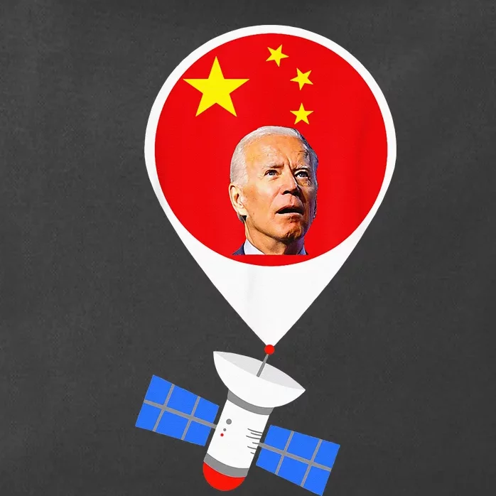 Chinese Spy Balloon Funny Surveillance Joe Biden Zip Tote Bag