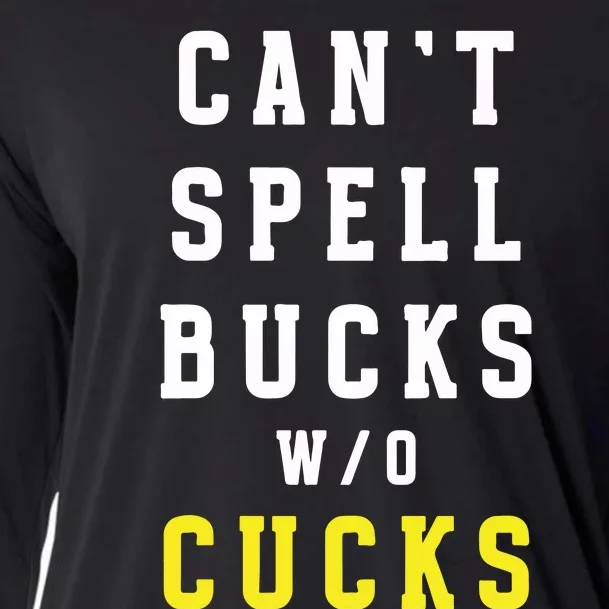 Cant Spell Bucks Without Cucks Michigan Football Cooling Performance Long Sleeve Crew