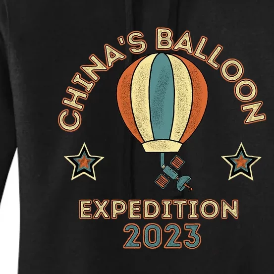 Chinese Spy Balloon China's Surveillance Satellite Women's Pullover Hoodie