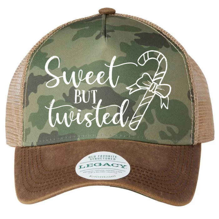 Christmas Sweet But Twisted Candy Cane Funny Xmas Gift Legacy Tie Dye Trucker Hat