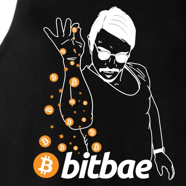 Crypto Salt Bae Bitcoin Ladies Tri-Blend Wicking Tank