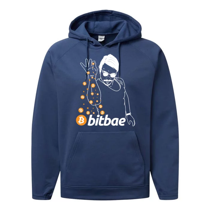 Crypto Salt Bae Bitcoin Performance Fleece Hoodie