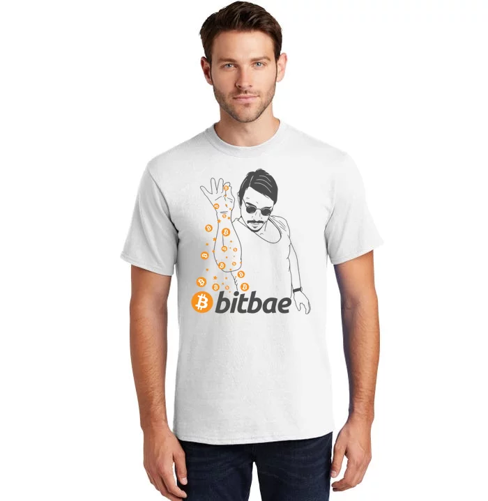 Crypto Salt Bae Bitcoin Tall T-Shirt