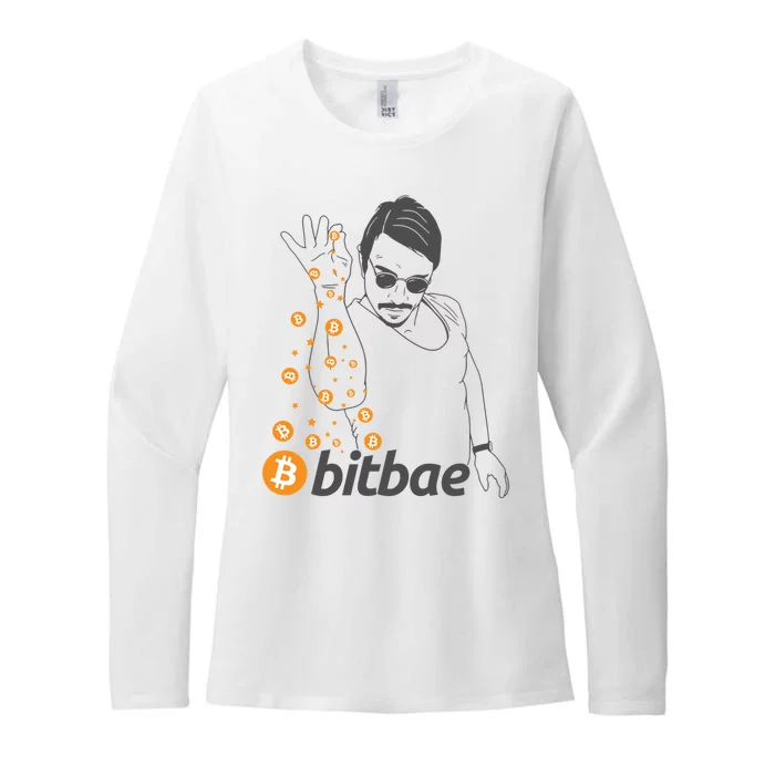 Crypto Salt Bae Bitcoin Womens CVC Long Sleeve Shirt